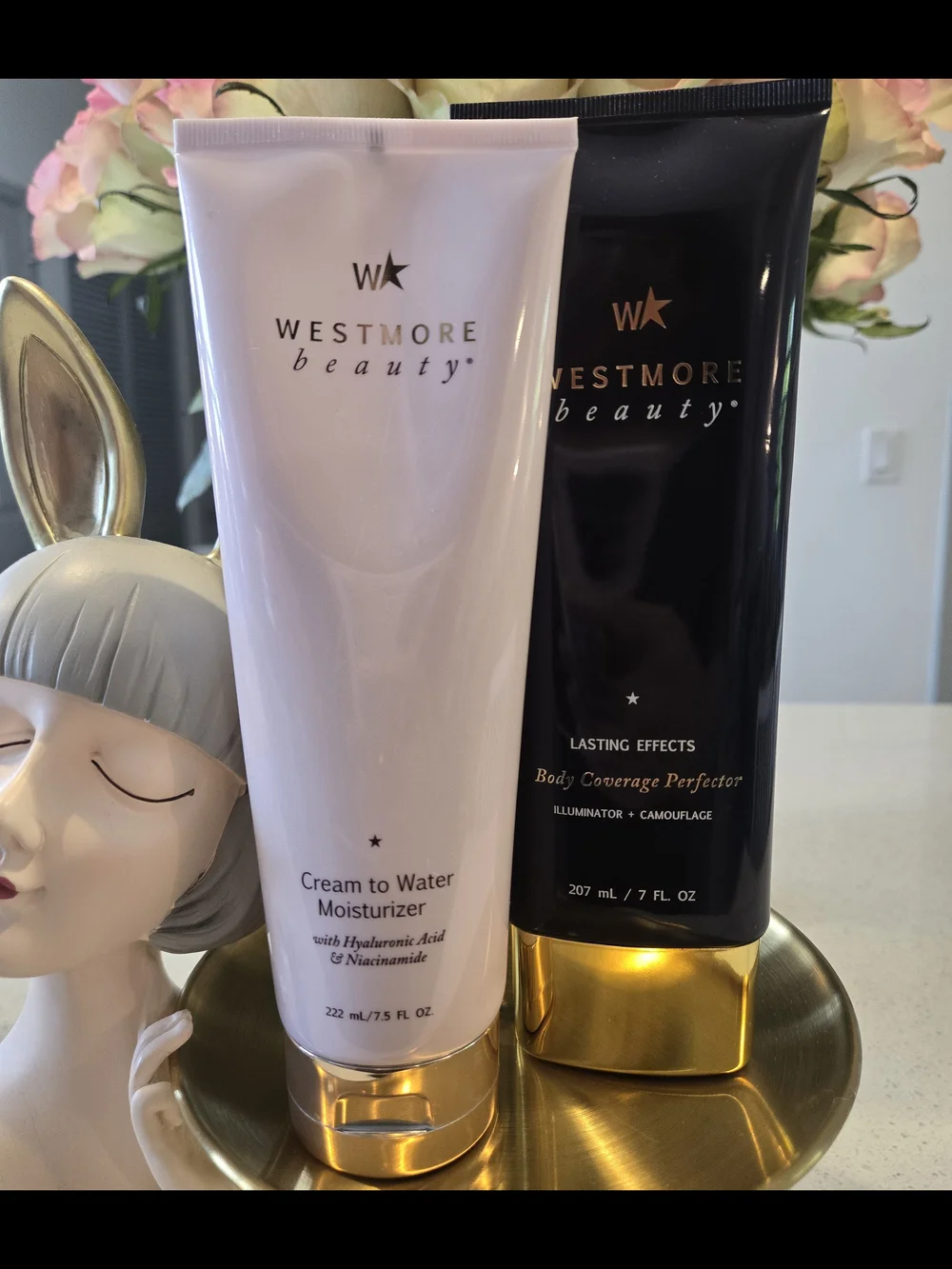 NEW Westmore Beauty Body Coverage Perfector + Cream to Water Moisturizer